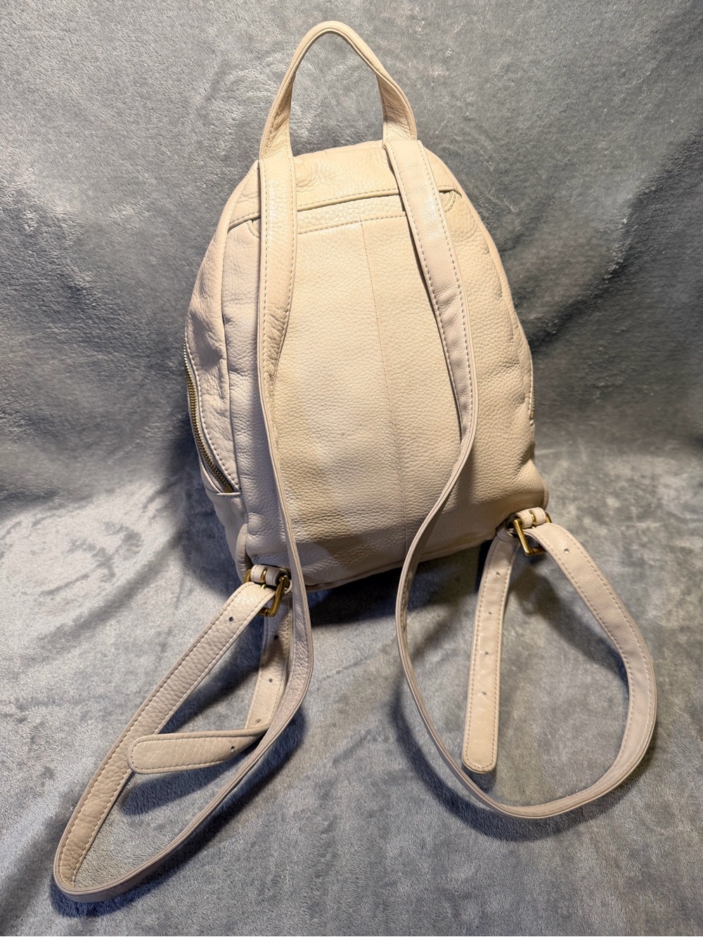 HOBO International Cliff Cream Leather Backpack with Gold Hardware - Picture 7 of 12